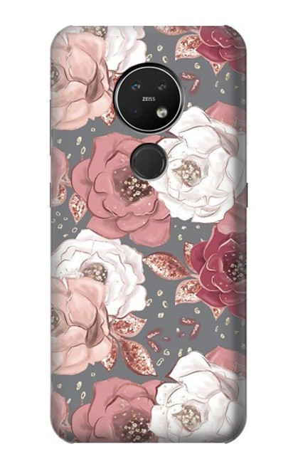 S3716 Rose Floral Pattern Case For Nokia 7.2