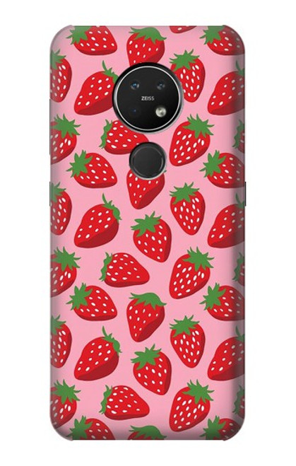 S3719 Strawberry Pattern Case For Nokia 7.2