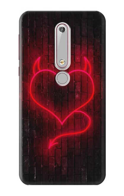 S3682 Devil Heart Case For Nokia 6.1, Nokia 6 2018