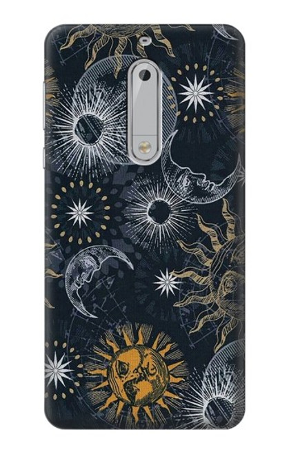 S3702 Moon and Sun Case For Nokia 5