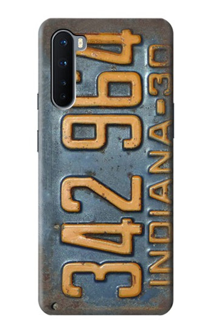 S3750 Vintage Vehicle Registration Plate Case For OnePlus Nord