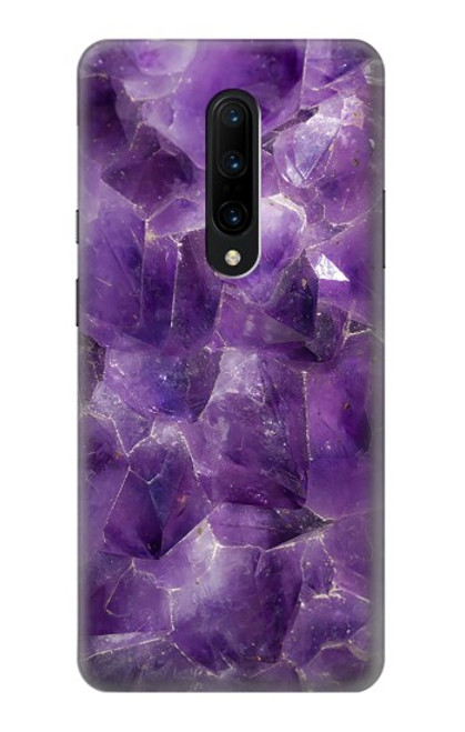 S3713 Purple Quartz Amethyst Graphic Printed Case For OnePlus 7 Pro