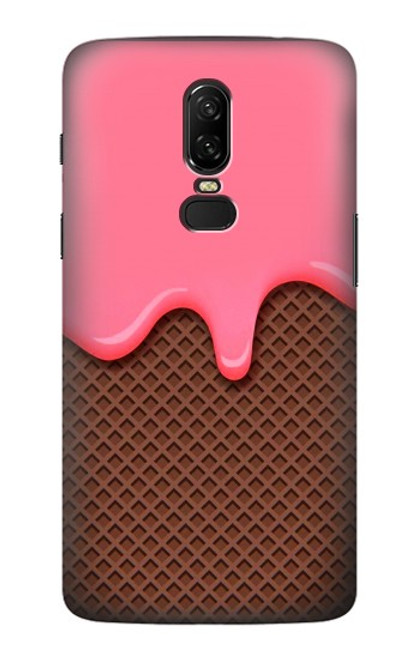 S3754 Strawberry Ice Cream Cone Case For OnePlus 6