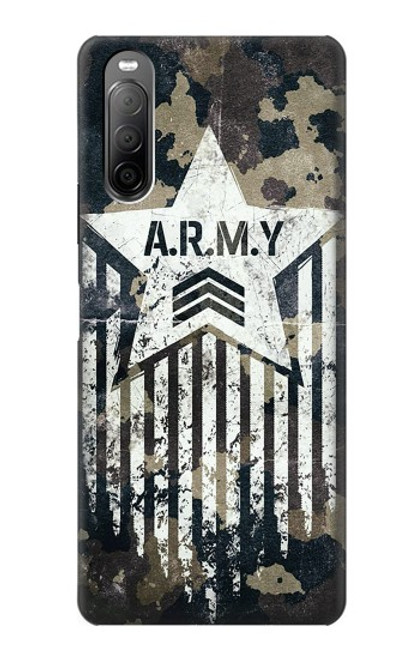S3666 Army Camo Camouflage Case For Sony Xperia 10 II