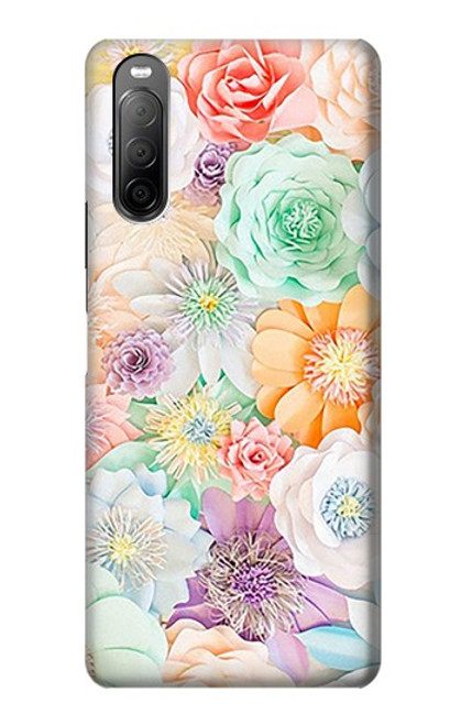 S3705 Pastel Floral Flower Case For Sony Xperia 10 II