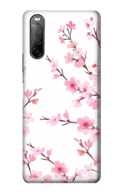 S3707 Pink Cherry Blossom Spring Flower Case For Sony Xperia 10 II