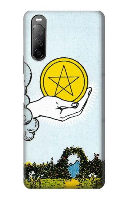S3722 Tarot Card Ace of Pentacles Coins Case For Sony Xperia 10 II
