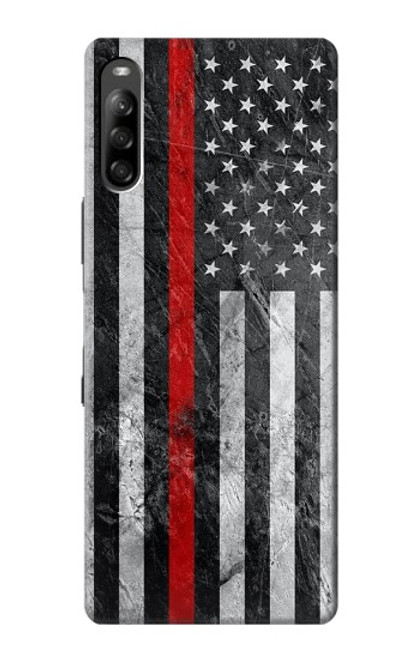 S3687 Firefighter Thin Red Line American Flag Case For Sony Xperia L4