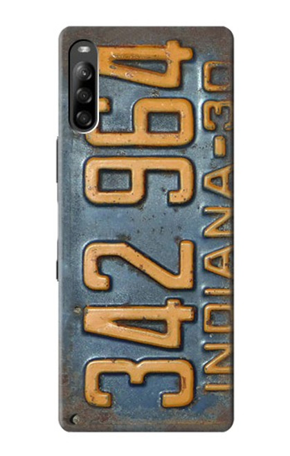 S3750 Vintage Vehicle Registration Plate Case For Sony Xperia L4