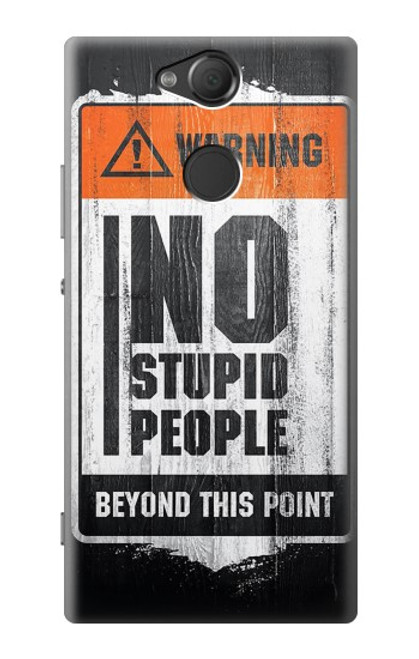 S3704 No Stupid People Case For Sony Xperia XA2