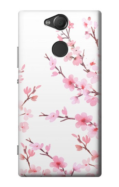 S3707 Pink Cherry Blossom Spring Flower Case For Sony Xperia XA2