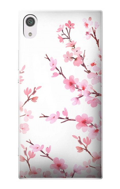S3707 Pink Cherry Blossom Spring Flower Case For Sony Xperia XA1