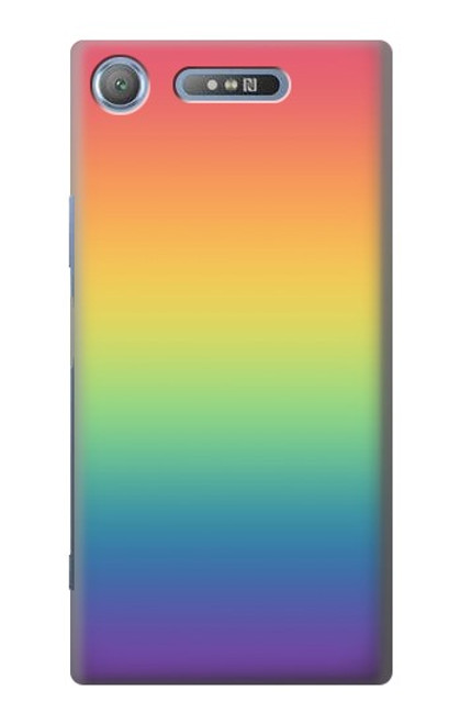 S3698 LGBT Gradient Pride Flag Case For Sony Xperia XZ1