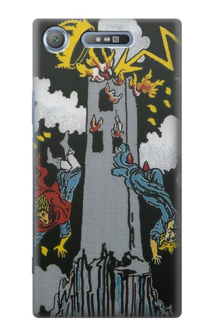 S3745 Tarot Card The Tower Case For Sony Xperia XZ1