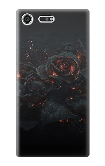S3672 Burned Rose Case For Sony Xperia XZ Premium