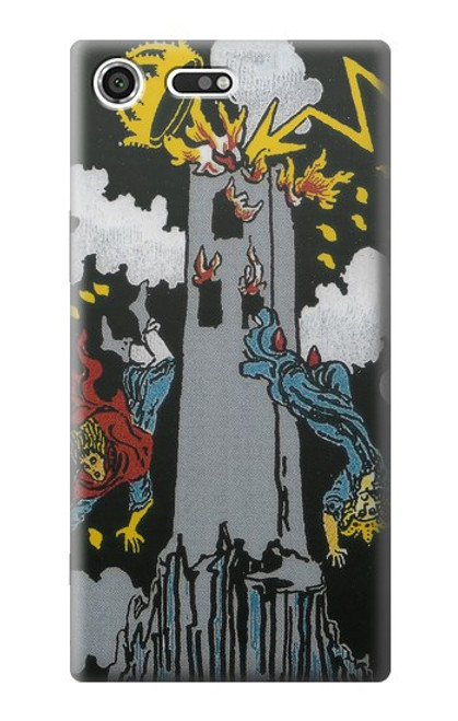 S3745 Tarot Card The Tower Case For Sony Xperia XZ Premium