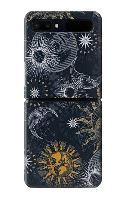 S3702 Moon and Sun Case For Samsung Galaxy Z Flip 5G