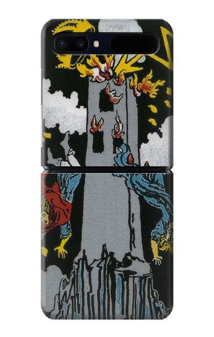 S3745 Tarot Card The Tower Case For Samsung Galaxy Z Flip 5G