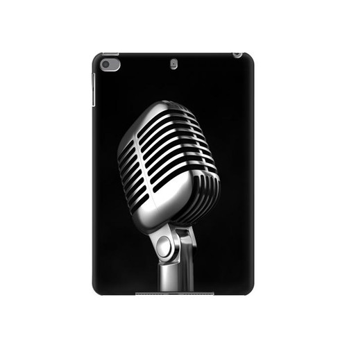 S1672 Retro Microphone Jazz Music Hard Case For iPad mini 4, iPad mini 5, iPad mini 5 (2019)