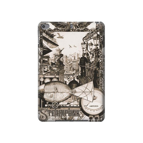 S1681 Steampunk Drawing Hard Case For iPad mini 4, iPad mini 5, iPad mini 5 (2019)