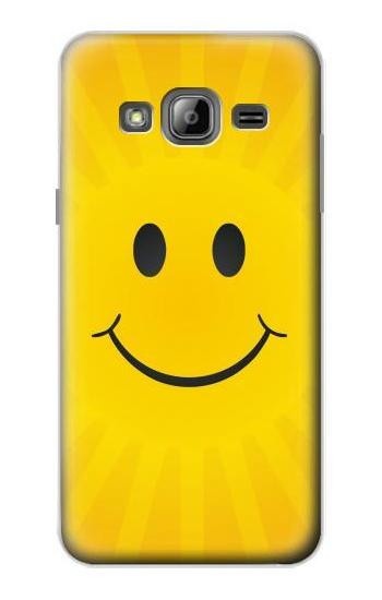 S1146 Yellow Sun Smile Case For Samsung Galaxy J3 (2016)
