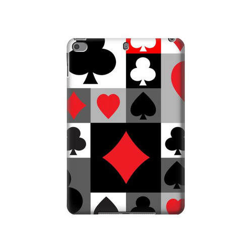 S3463 Poker Card Suit Hard Case For iPad mini 4, iPad mini 5, iPad mini 5 (2019)