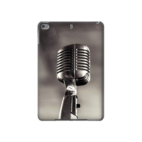 S3495 Vintage Microphone Hard Case For iPad mini 4, iPad mini 5, iPad mini 5 (2019)