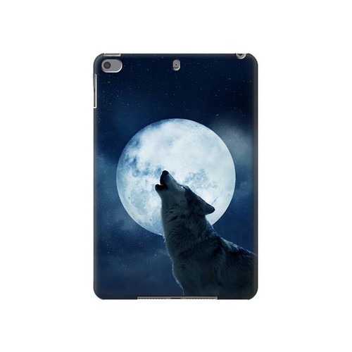S3693 Grim White Wolf Full Moon Hard Case For iPad mini 4, iPad mini 5, iPad mini 5 (2019)
