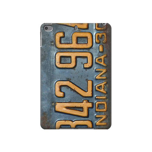 S3750 Vintage Vehicle Registration Plate Hard Case For iPad mini 4, iPad mini 5, iPad mini 5 (2019)