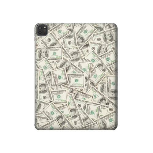 S2077 Money Dollar Banknotes Hard Case For iPad Pro 11 (2021,2020,2018, 3rd, 2nd, 1st)