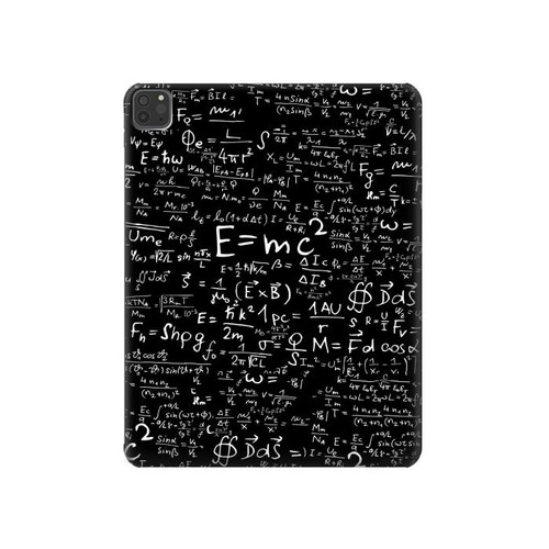 S2574 Mathematics Physics Blackboard Equation Hard Case For iPad Pro 11 (2021,2020,2018, 3rd, 2nd, 1st)