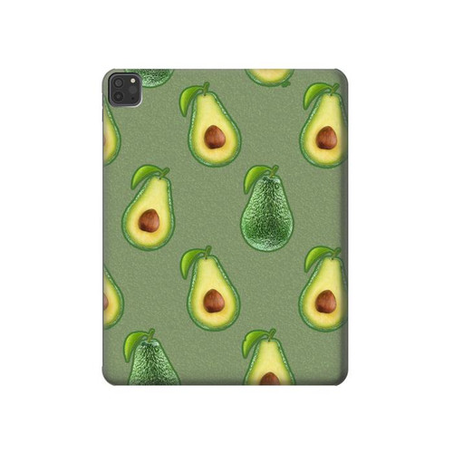 S3285 Avocado Fruit Pattern Hard Case For iPad Pro 11 (2021,2020,2018, 3rd, 2nd, 1st)