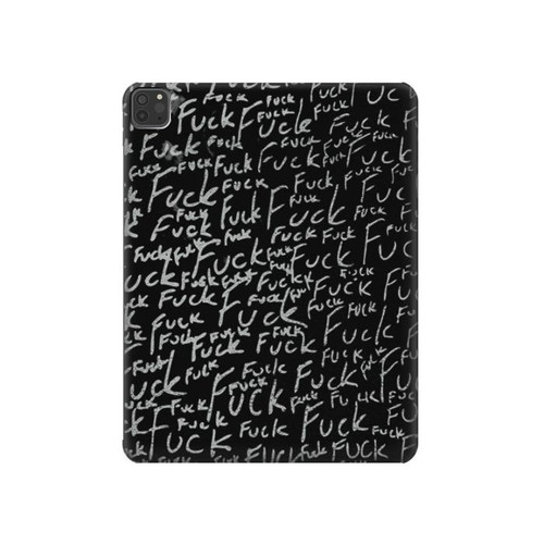 S3478 Funny Words Blackboard Hard Case For iPad Pro 11 (2021,2020,2018, 3rd, 2nd, 1st)