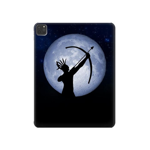S3489 Indian Hunter Moon Hard Case For iPad Pro 11 (2021,2020,2018, 3rd, 2nd, 1st)