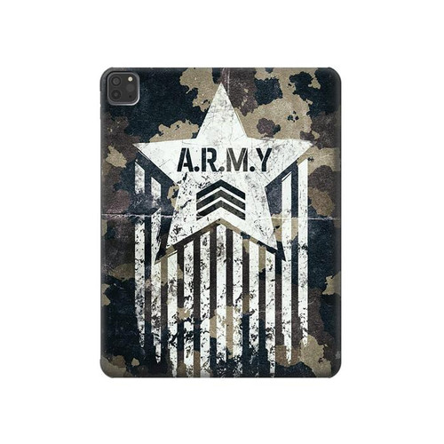 S3666 Army Camo Camouflage Hard Case For iPad Pro 11 (2021,2020,2018, 3rd, 2nd, 1st)
