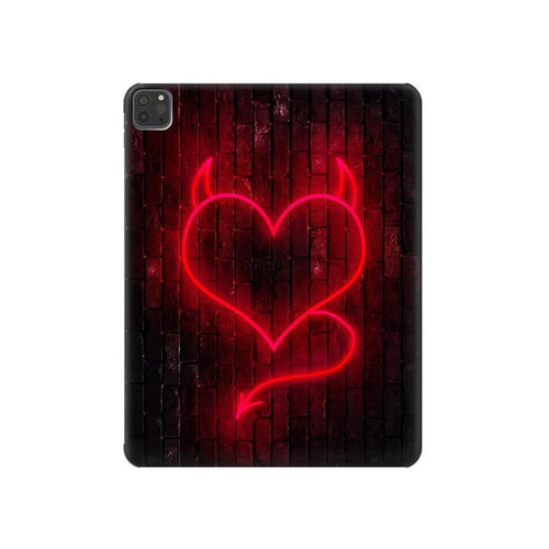 S3682 Devil Heart Hard Case For iPad Pro 11 (2021,2020,2018, 3rd, 2nd, 1st)