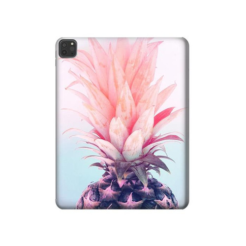 S3711 Pink Pineapple Hard Case For iPad Pro 11 (2021,2020,2018, 3rd, 2nd, 1st)