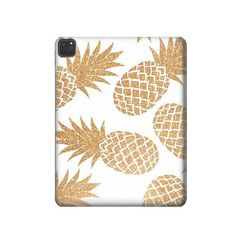 S3718 Seamless Pineapple Hard Case For iPad Pro 11 (2021,2020,2018, 3rd, 2nd, 1st)