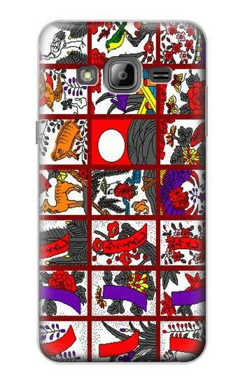 S1923 Hanafuda Japanese Flower Card Case For Samsung Galaxy J3 (2016)