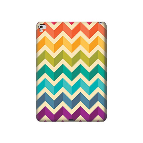 S2362 Rainbow Colorful Shavron Zig Zag Pattern Hard Case For iPad Pro 12.9 (2015,2017)