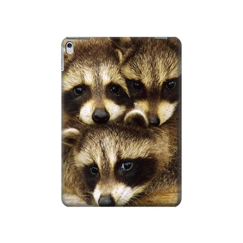 S0977 Baby Raccoons Hard Case For iPad 9.7 (2017,2018), iPad 6, iPad 5