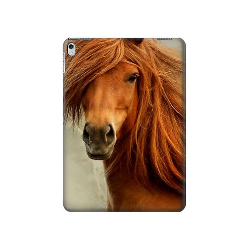 S1595 Beautiful Brown Horse Hard Case For iPad Air 2, iPad 9.7 (2017,2018), iPad 6, iPad 5