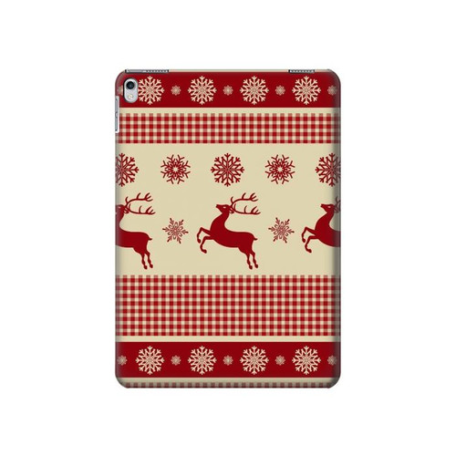 S2310 Christmas Snow Reindeers Hard Case For iPad 9.7 (2017,2018), iPad 6, iPad 5