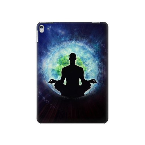 S2527 Yoga Nature Universe Hard Case For iPad 9.7 (2017,2018), iPad 6, iPad 5
