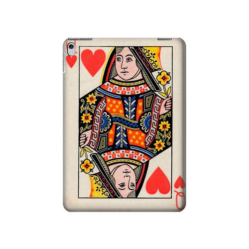 S3429 Queen Hearts Card Hard Case For iPad 9.7 (2017,2018), iPad 6, iPad 5