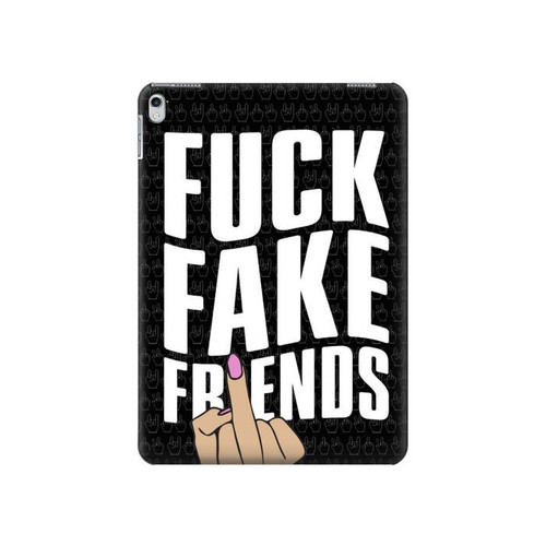 S3598 Middle Finger Fuck Fake Friend Hard Case For iPad Air 2, iPad 9.7 (2017,2018), iPad 6, iPad 5