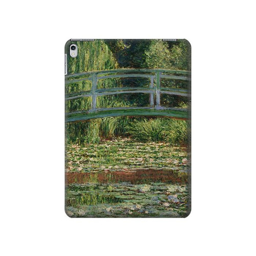 S3674 Claude Monet Footbridge and Water Lily Pool Hard Case For iPad Air 2, iPad 9.7 (2017,2018), iPad 6, iPad 5