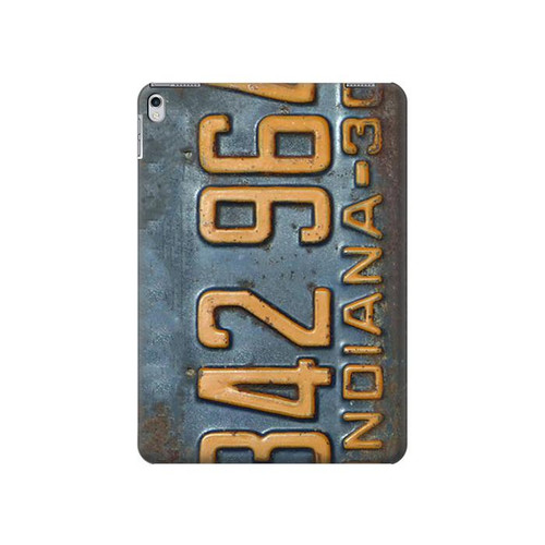 S3750 Vintage Vehicle Registration Plate Hard Case For iPad Air 2, iPad 9.7 (2017,2018), iPad 6, iPad 5