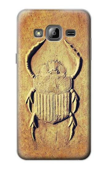 S2401 Egyptian Scarab Beetle Graphic Printed Case For Samsung Galaxy J3 (2016)