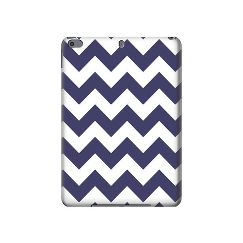 S2345 Navy Blue Shavron Zig Zag Pattern Hard Case For iPad Pro 10.5, iPad Air (2019, 3rd)